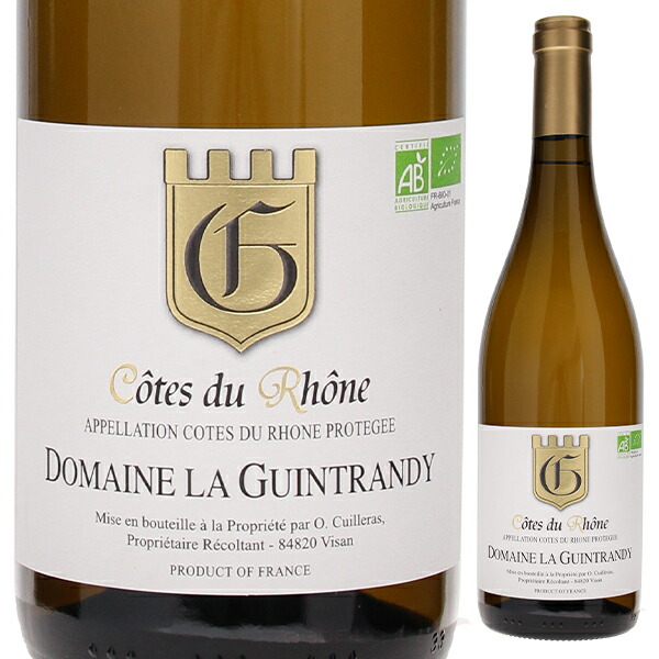コート デュ ローヌ ブラン 2023 ドメーヌ ラ ガントランディ オリヴィエ キュイエラ 750ml  [白]
