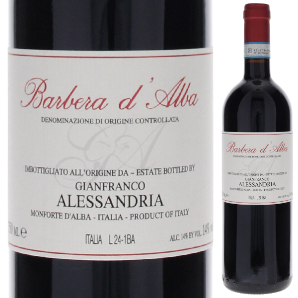 バルベーラ ダルバ 2023 ジャンフランコ アレッサンドリア 750ml  [赤]