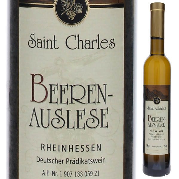[375ml]セント チャールズ ベーレンアウスレーゼ ラインヘッセン 2020 ジョセフ ドラーテン [甘口白] [ハーフボトル]