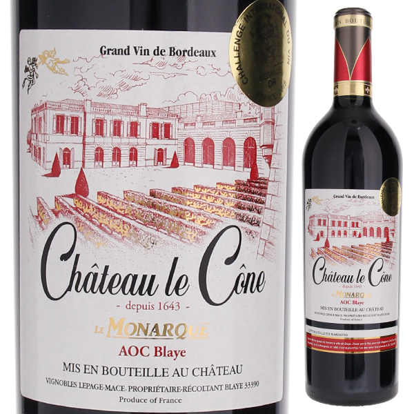 シャトー ル コーヌ ル モナーク 2016 750ml  [赤]