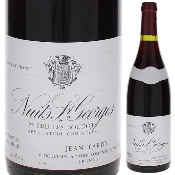 ニュイ サン ジョルジュ プルミエ クリュ レ ブード 1996 ドメーヌ ジャン タルディ エ フィス 750ml  [赤]