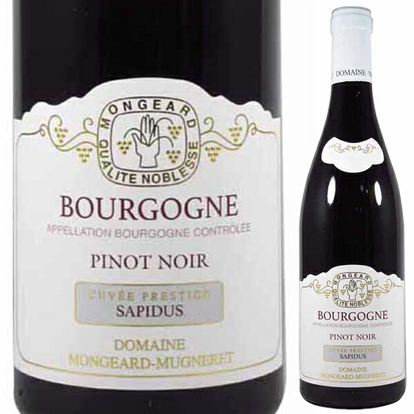 ブルゴーニュ ピノ ノワール キュヴェ プレスティージュ サピドュス 2023 モンジャール ミュニュレ 750ml  [赤]
