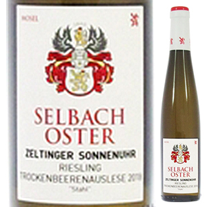 [375ml]ツェルティンガー ゾンネンウーア トロッケンベーレンアウスレーゼ シュタール 2018 ゼルバッハ オスター [甘口白] [ハーフボトル]