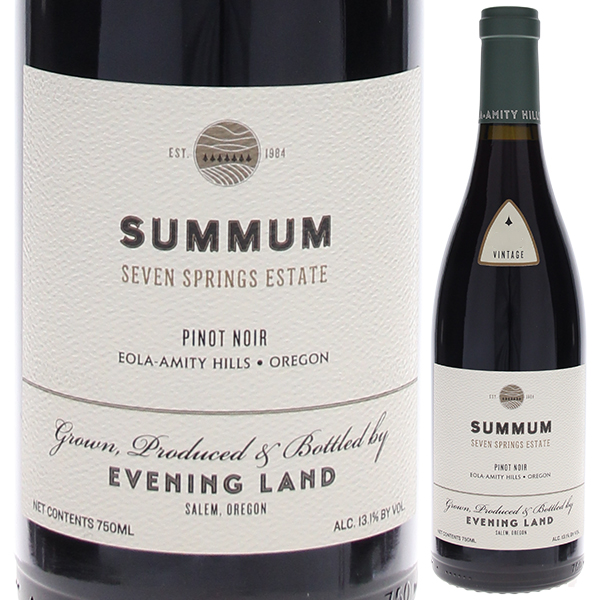 セブン スプリングス ピノ ノワール 'スマム' エオラ アミティ ヒルズ 2019 イヴニング ランド ヴィンヤーズ 750ml  [赤]