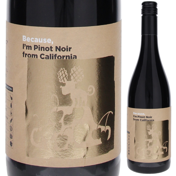 アイム ピノ ノワール フロム カリフォルニア NV ビコーズ 750ml  [赤]