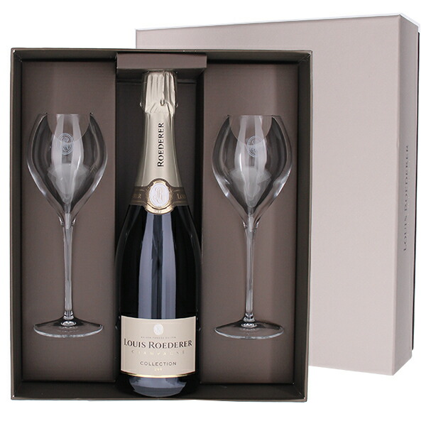 [ギフトボックス入り]コレクション245 デュオ 2グラスセット NV ルイ ロデレール 750ml  [発泡白]