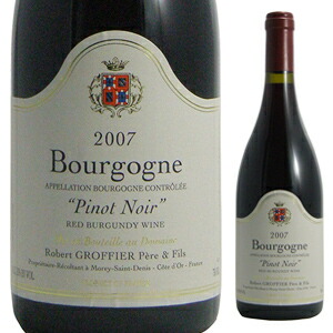 ブルゴーニュ ピノ ノワール 2022 ドメーヌ ロベール グロフィエ 750ml  [赤]