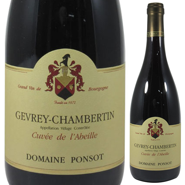 ジュヴレ シャンベルタン キュヴェ ド ラベイユ 2021 ドメーヌ ポンソ 750ml  [赤]