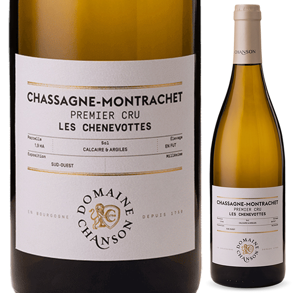 シャサーニュ モンラッシェ プルミエ クリュ レ シュヌヴォット 2023 ドメーヌ シャンソン 750ml  [白]