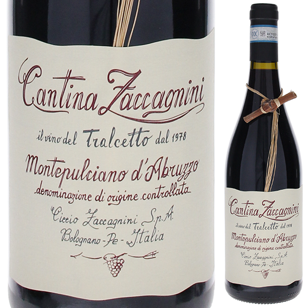 トラルチェット モンテプルチアーノ ダブルッツォ 2022 カンティーナ ザッカニーニ 750ml  [赤]