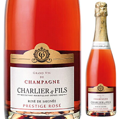 シャンパーニュ ロゼ ド セニエ プレスティージュ ブリュット NV ドメーヌ シャルリエ エ フィス 750ml  [発泡ロゼ]