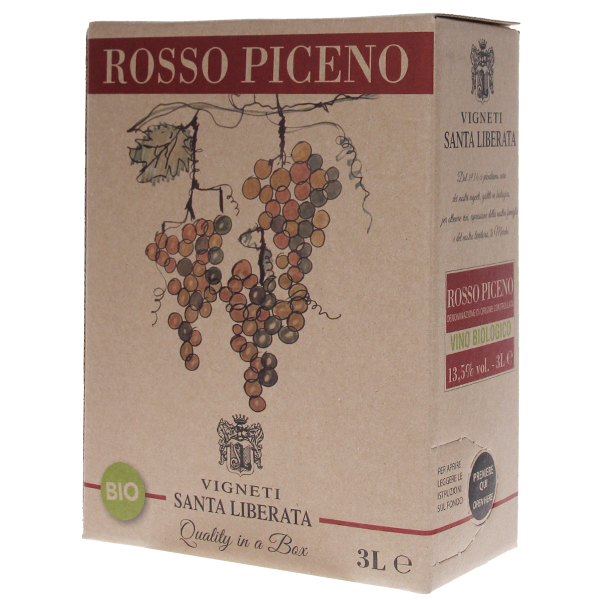 3000ml ロッソ ピチェーノ バッグインボックス 2023 サンタ リベラータ  [赤]