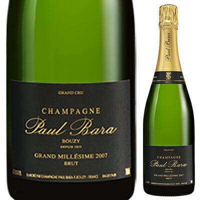 シャンパーニュ グラン クリュ ブージー ブリュット ミレジム 2018 ドメーヌ ポール バラ 750ml  [発泡白]