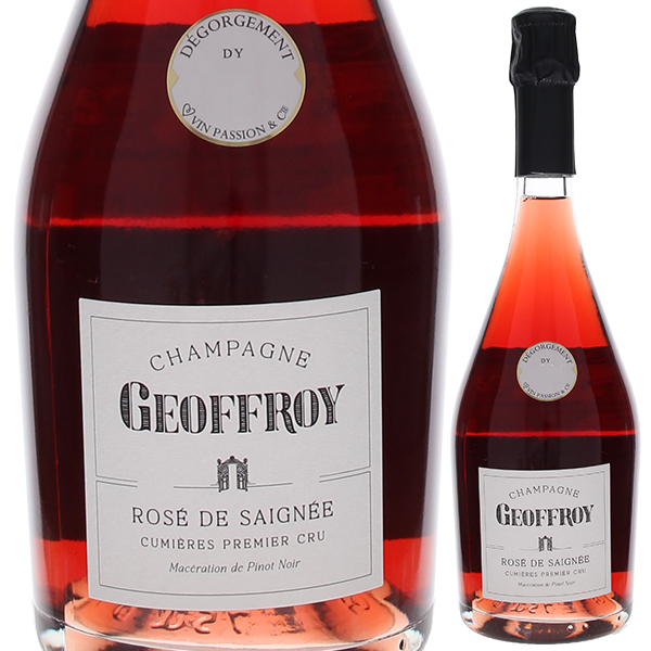 シャンパーニュ プルミエ クリュ キュミエール ロゼ ド セニエ NV ドメーヌ ルネ ジョフロワ 750ml  [発泡ロゼ]