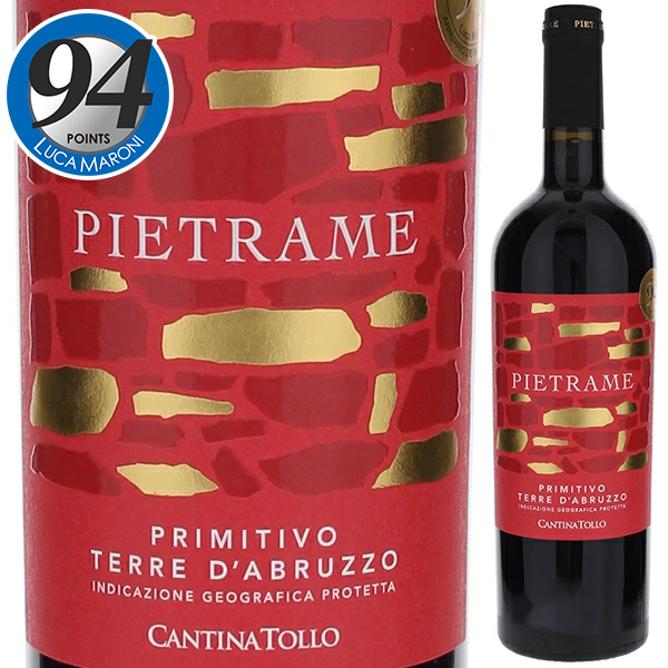 ピエトラーメ　プリミティーヴォ　テッレ　ダブルッツォ 2024 カンティーナ トッロ 750ml  [赤]