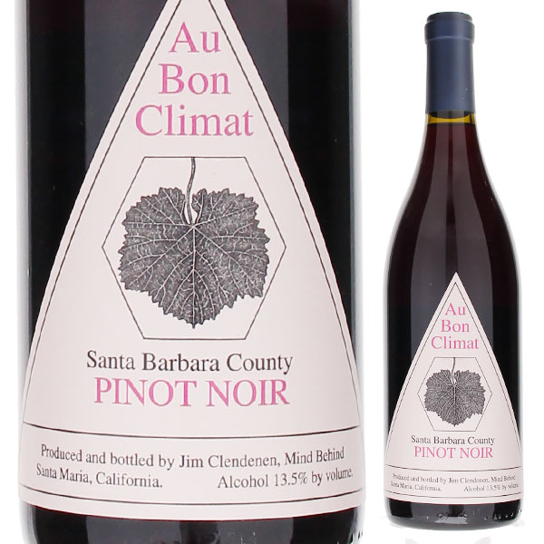 ピノ ノワール サンタ バーバラ カウンティ 2023 オー ボン クリマ ワイナリー 750ml  [赤]