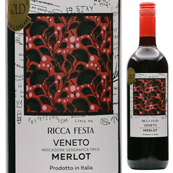 メルロ NV リッカ フェスタ 750ml  [赤]