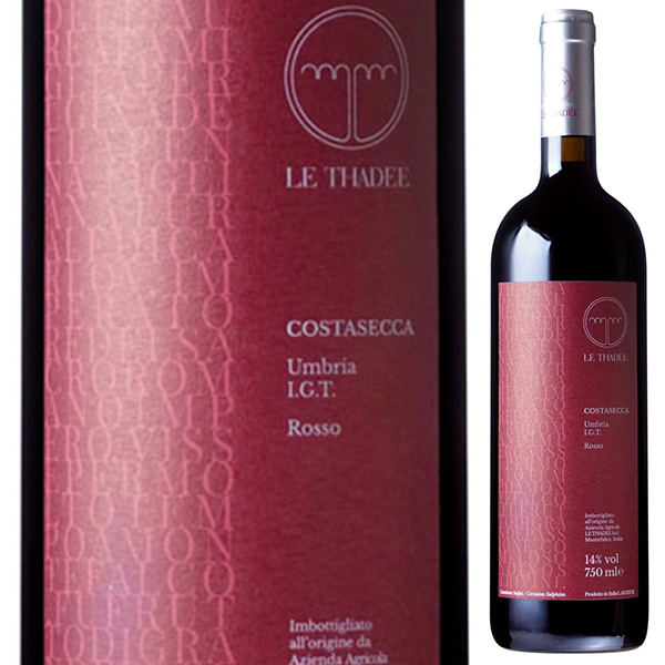 コスタセッカ ウンブリア ロッソ 2019 レ タデー 750ml  [赤]