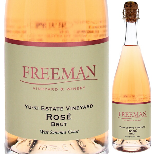 ユーキ エステート ヴィンヤード ロゼ ブリュット ウエスト ソノマ コースト 2021 フリーマン ヴィンヤード＆ワイナリー 750ml  [発泡ロゼ]