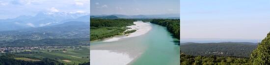 山脈川海