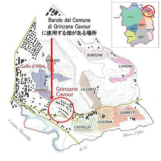 ブリッコ カルリーナ 畑 地図